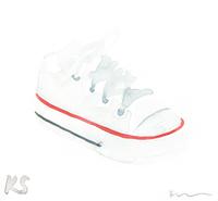 © Kate Schelter LLC 2022 | Baby white Chuck Taylor by Kate Schelter
