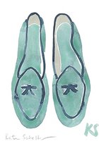 © Kate Schelter LLC 2023 | BELGIAN SHOES TEAL NAVY PIPING by Kate Schelter