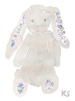 © Kate Schelter LLC 2022 | Bunny Liberty Print Blue Green by Kate Schelter