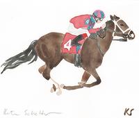 © Kate Schelter LLC 2023 | DERBY JOCKEY '4' HORSE by Kate Schelter