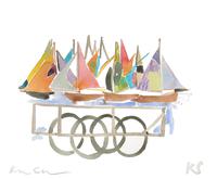 © Kate Schelter LLC 2022 | Luxembourg boats cart by Kate Schelter