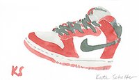 © Kate Schelter LLC 2022 | NIKE RED DUNK HIGH by Kate Schelter