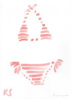 © Kate Schelter LLC 2022 | Pink Striped Bikini by Kate Schelter