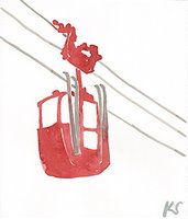 © Kate Schelter LLC 2023 | Red Gondola wires by Kate Schelter