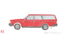 © Kate Schelter LLC 2023 | RED VOLVO 24O WAGON by Kate Schelter