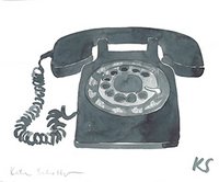 © Kate Schelter LLC 2022 | ROTARY PHONE BLACK by Kate Schelter
