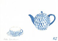 © Kate Schelter LLC 2023 | RUSSIAN TEA POT AND CUP by Kate Schelter