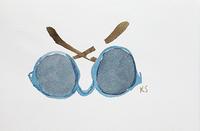 © Kate Schelter LLC 2024 | Sunglasses Round Blue by Kate Schelter